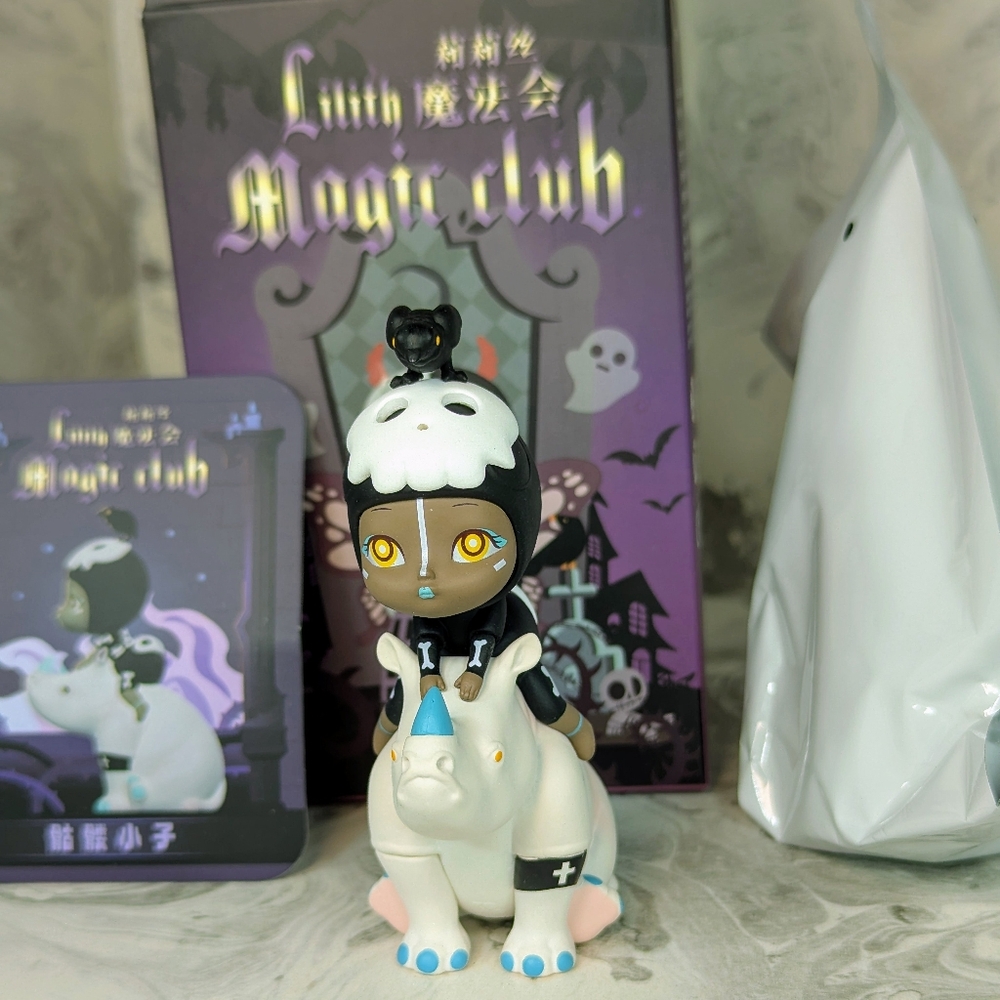 Lilith Little Magic Club Skelton Kid Figurine, Rhino, Blind Box Unopened Bag